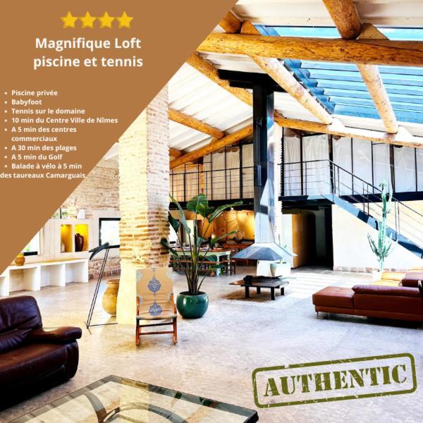 Magnifique Loft - Piscine - Tennis - Babyfoot Nîmes Buitenkant foto